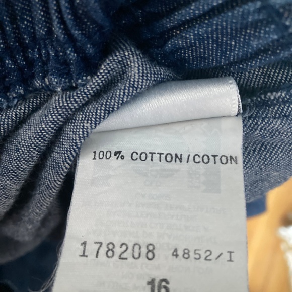 Amazing vintage western midi dark denim full skirt XL size 16 - Picture 4 of 6